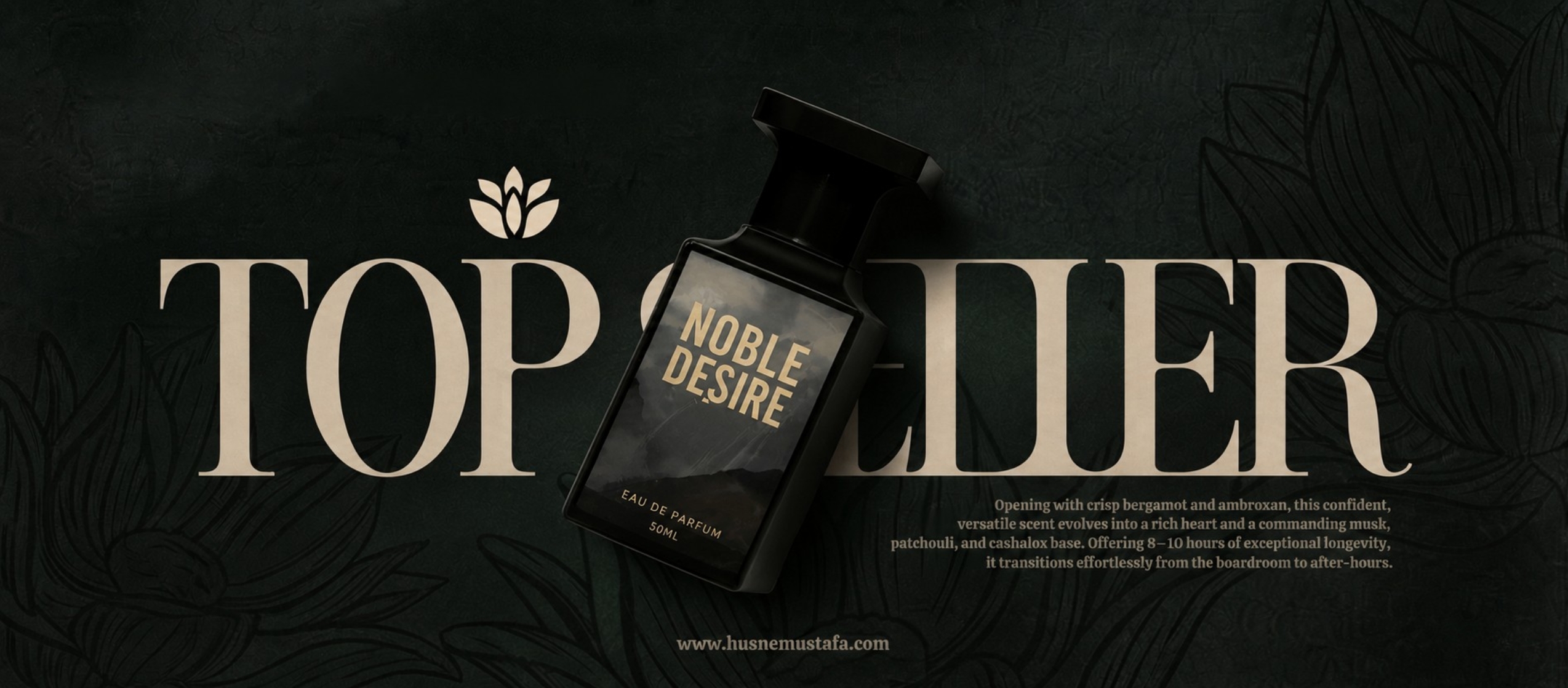 Husne Mustafa Fragrance Banner